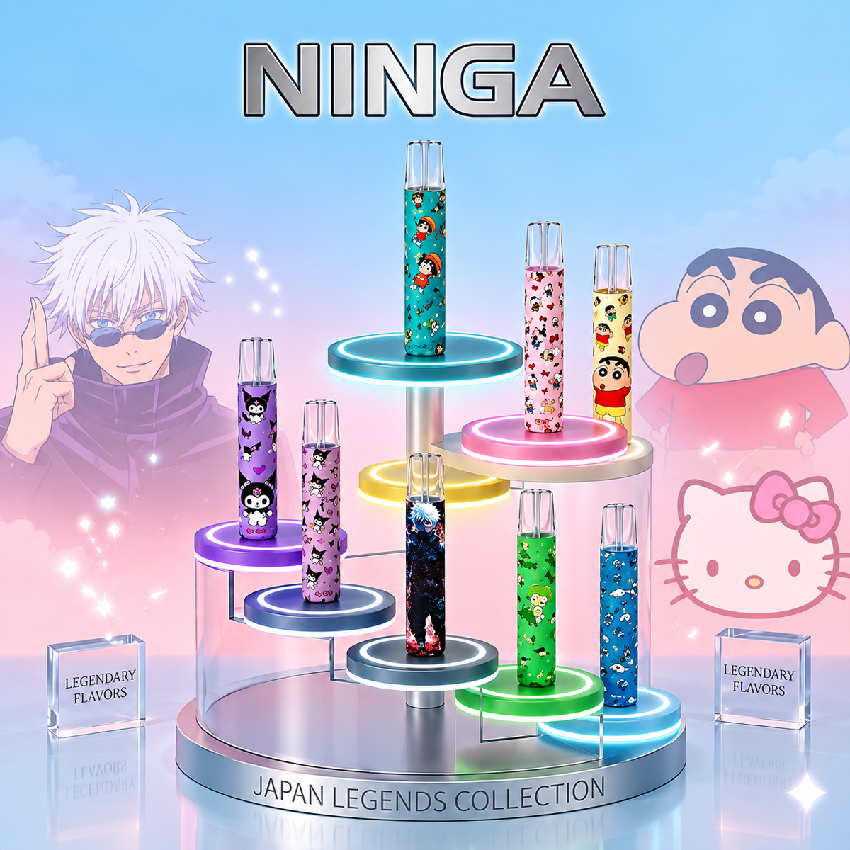 NINGA 聯名卡通電子煙主機 超級可愛😍 一代通用【B倉】